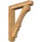 Ekena Millwork Balboa Craftsman Rough Sawn Bracket w/ Offset Brace, Western Red Cedar, 6"W x 30"D x 38"H BKT0604X30X38BOA04RWR - alternate 1